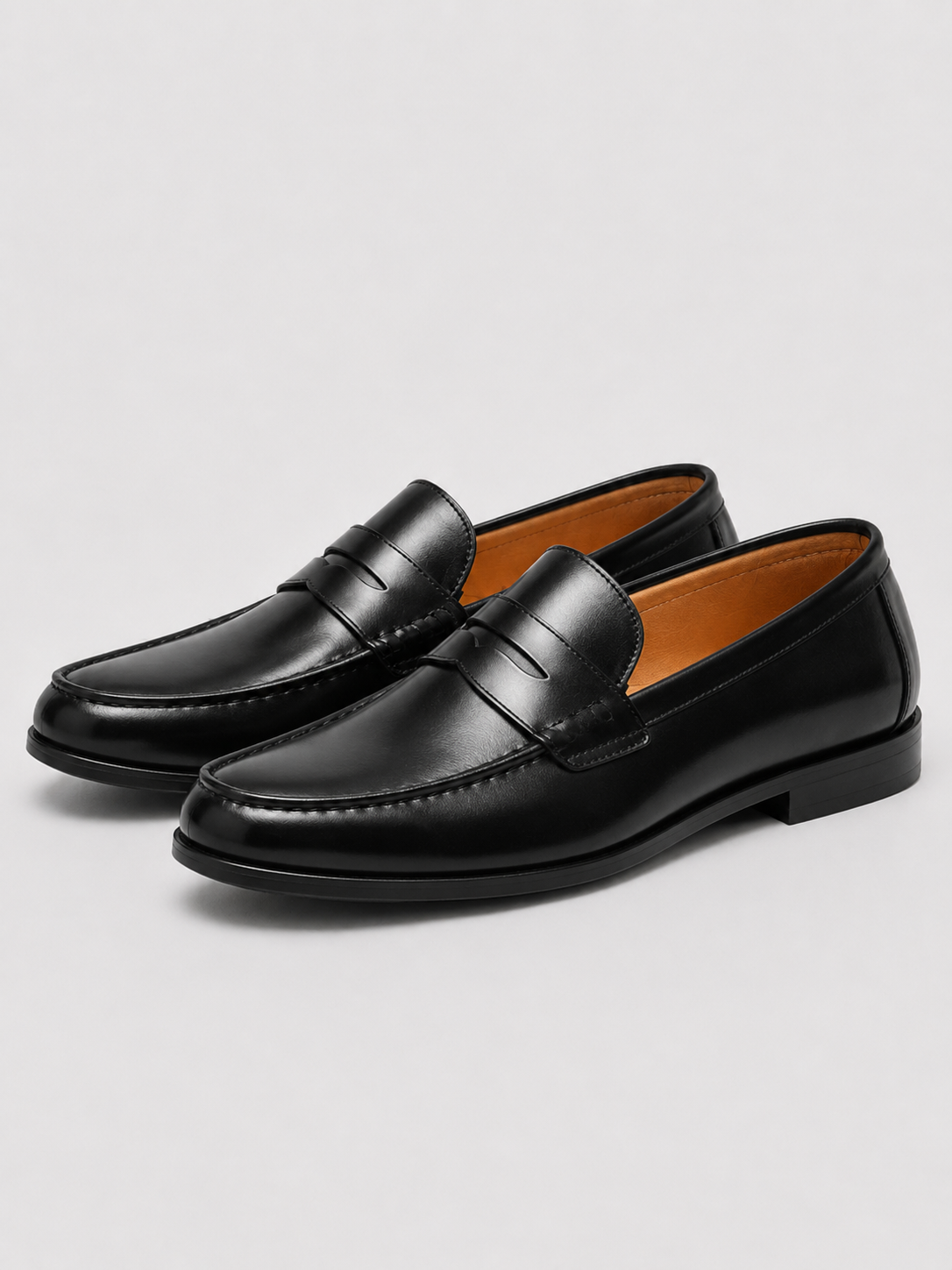 black dress loafers Men's Genuine Leather Slip-On Shoes Classic Business Cas – Laurent & Rowe Size:3-6M Mauuwy Black Gothic Wedding these dress loafers showcase Remmi Ott