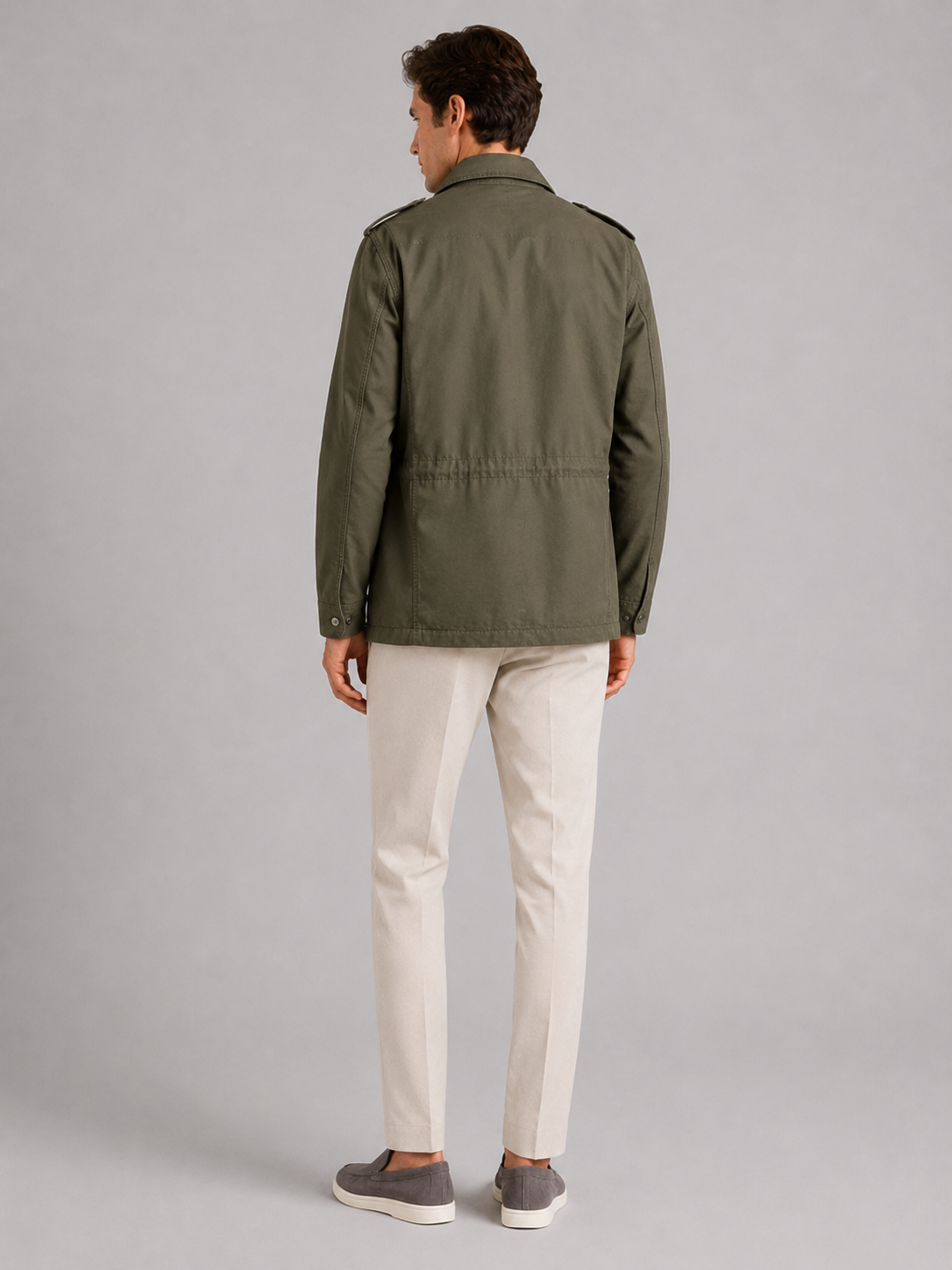 Men’s Cargo Fall Jacket Multi-Pocket Windbreaker Lightweight Fall Casual Jacket for Outdoor and Everyday Wear