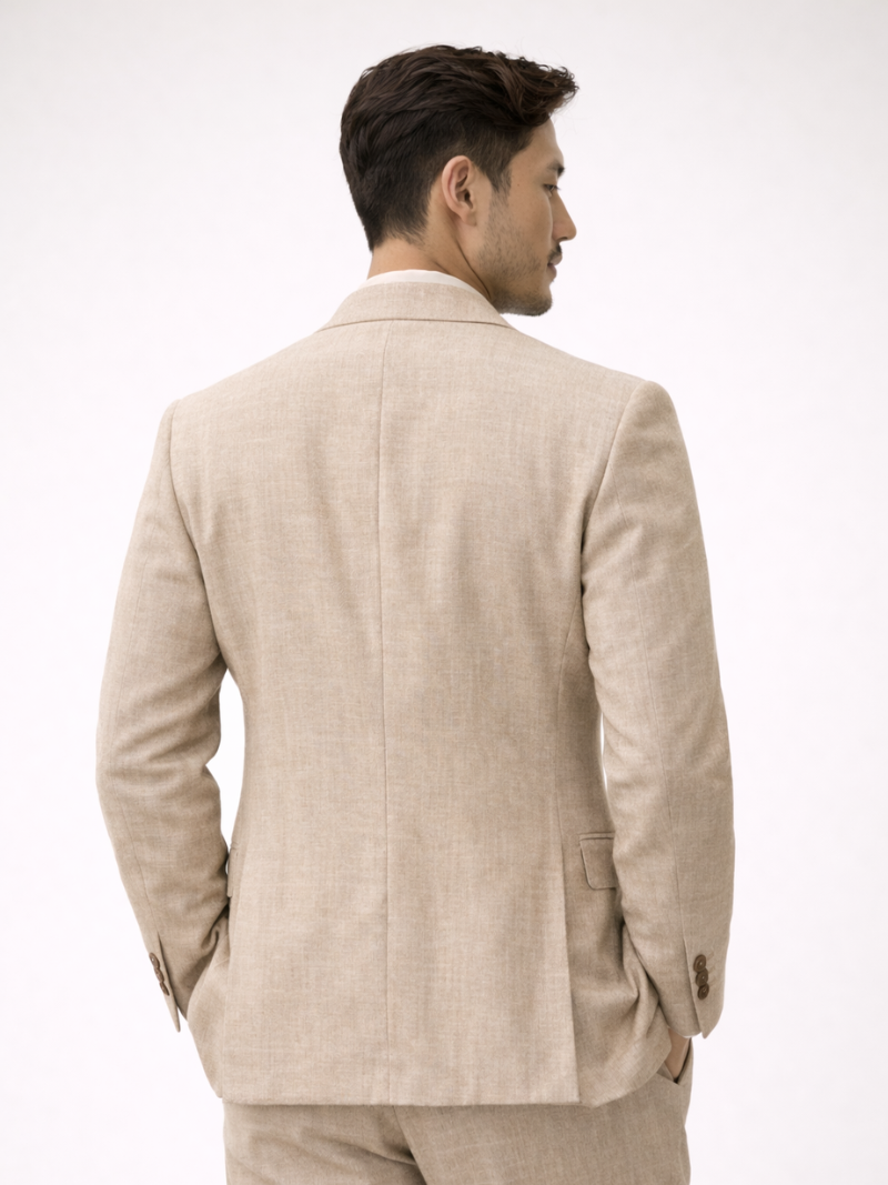 Men’s Blazer Lightweight Breathable Tailored Summer Smart Casual Jacket for Wedding, Casual and Business Wear