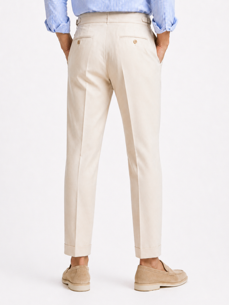 mens high waisted dress pants Men's High-Waisted Belted Pants Tailored Dress Pants for Spring Summer – Laurent & Rowe