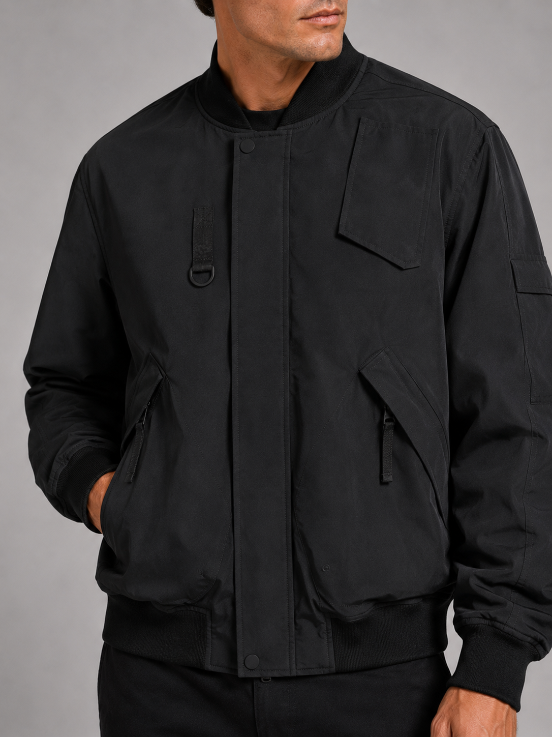 Men’s Bomber Work Wear Jacket Loose Fit Fall Jacket for Everyday and Casual Wear