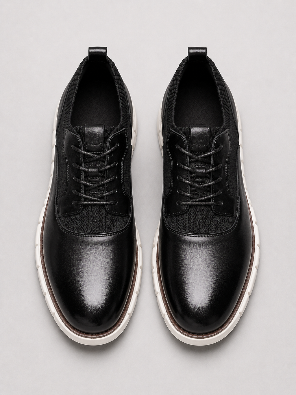 Men’s black casual business shoes comfortable formal style for work and daily outfits