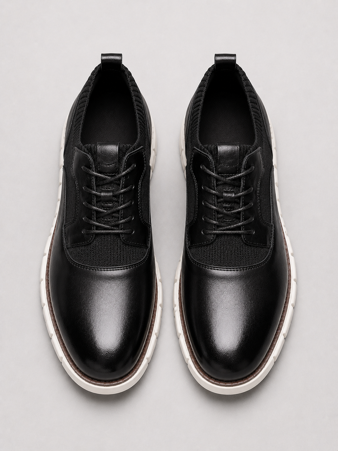 Men’s black casual business shoes comfortable formal style for work and daily outfits