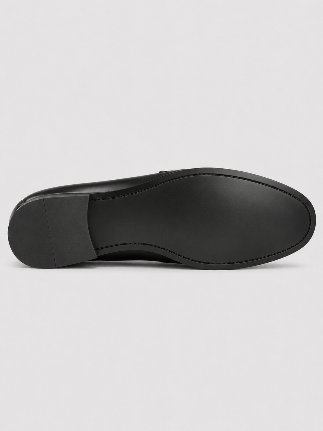 Black leather loafers for men classic dress shoes for office party and wedding outfits