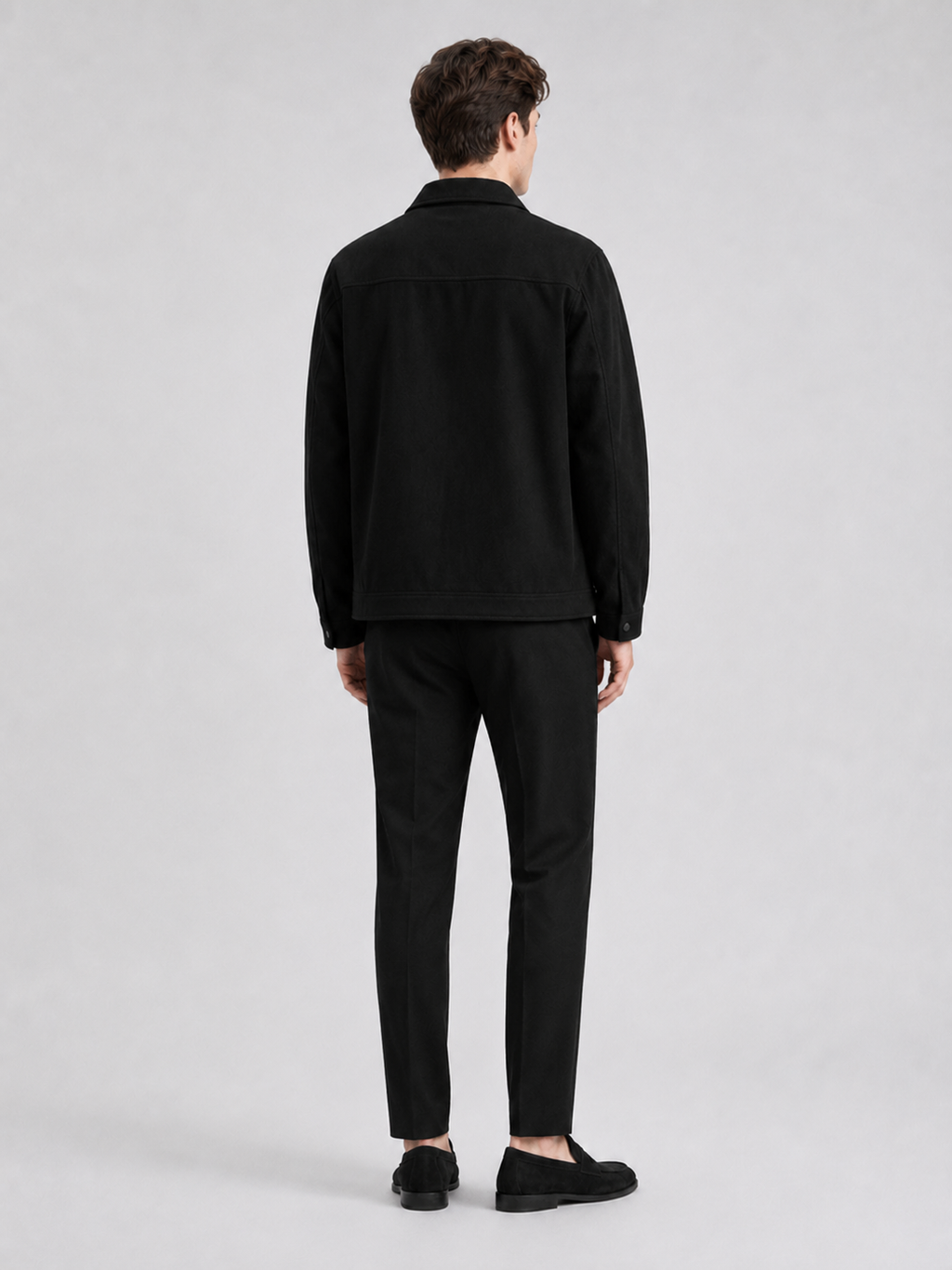 Men’s black corduroy jacket comfortable lightweight outerwear for casual and weekend outfits