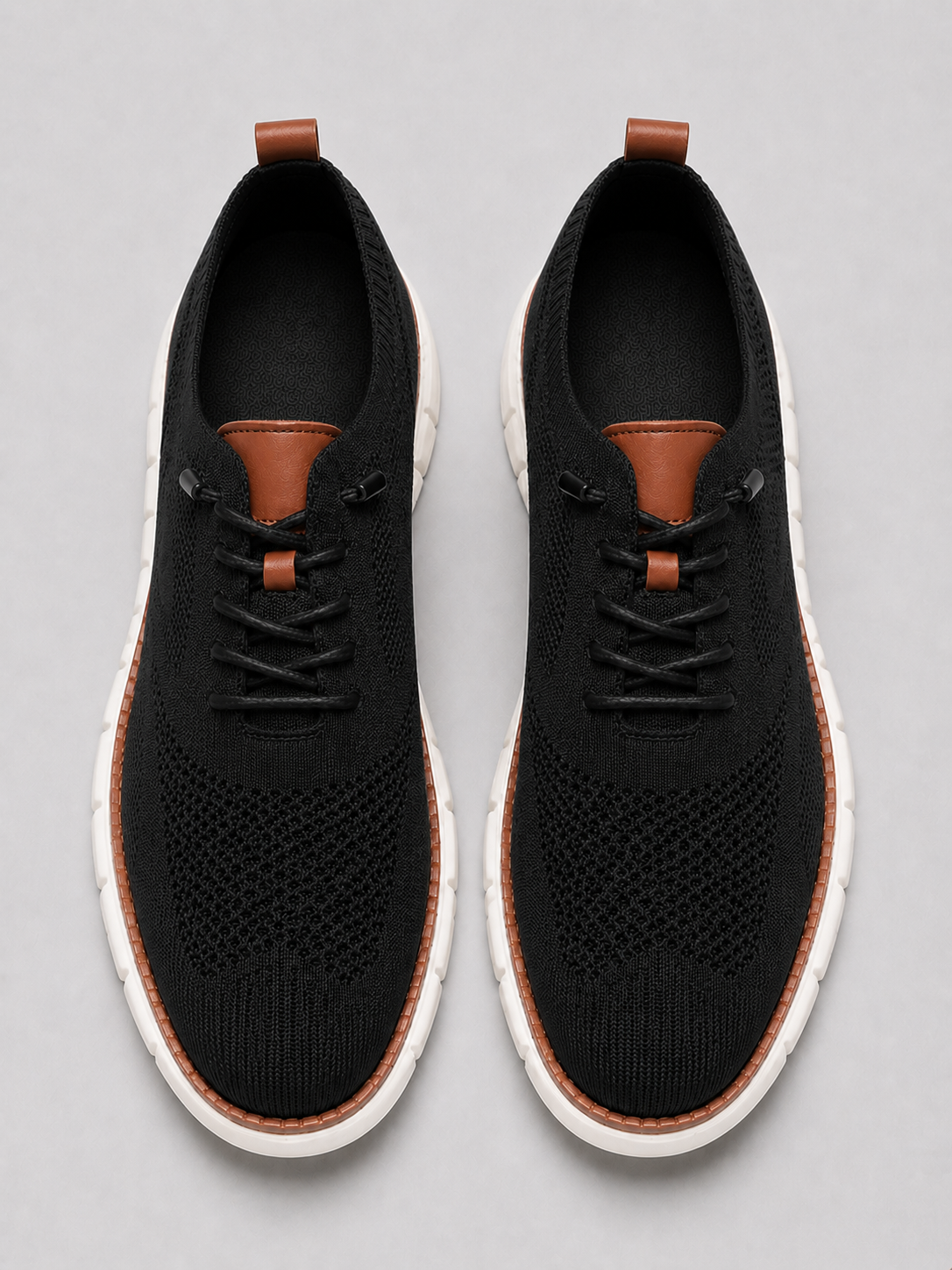 Men’s black breathable casual sneakers comfortable walking shoes for summer outfits