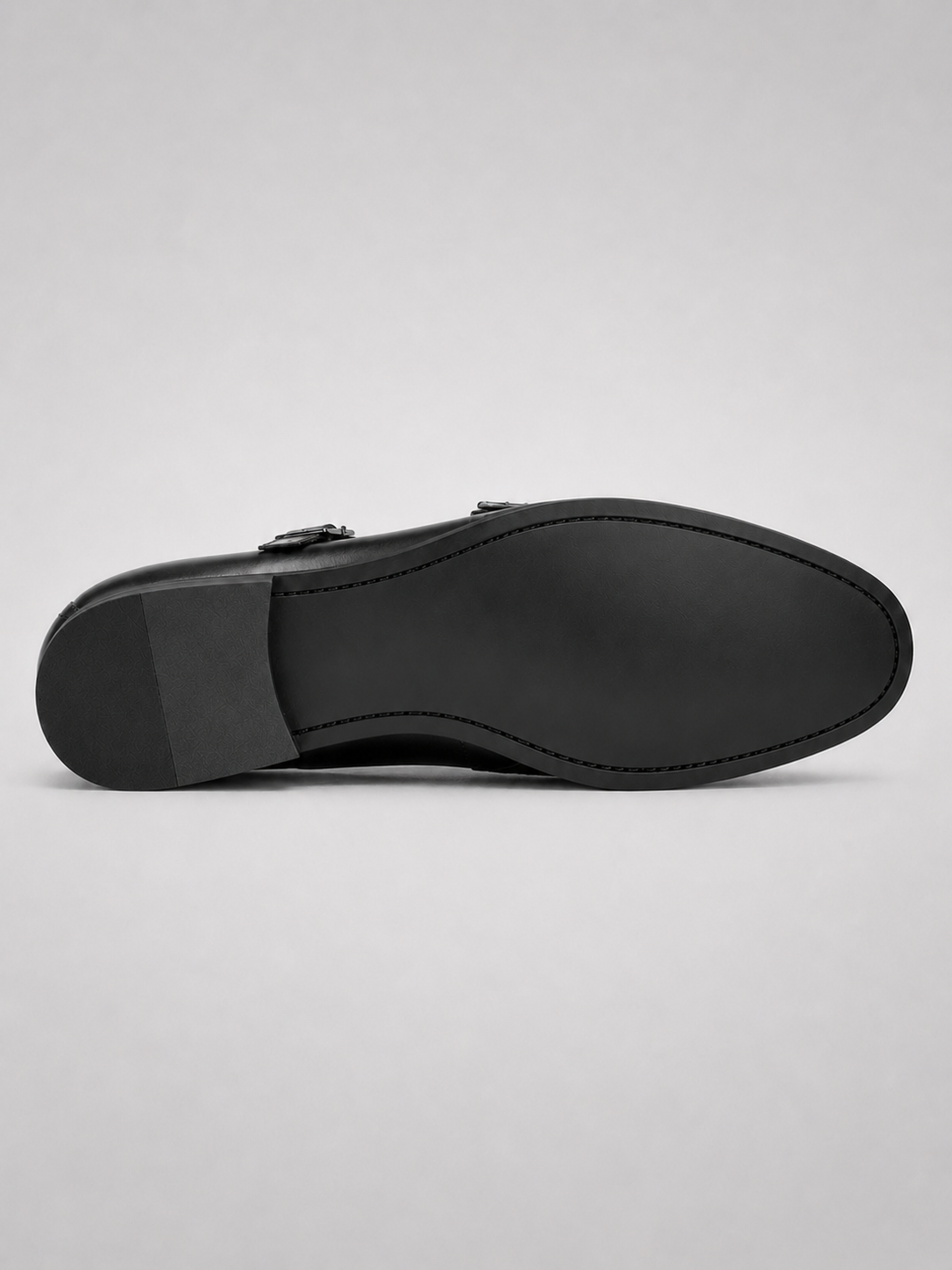 Men’s black pointed toe monk strap shoes refined formal footwear for party and business occasions