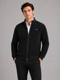 Men wearing black corduroy workwear fall jacket cotton padded lightweight casual outdoor style