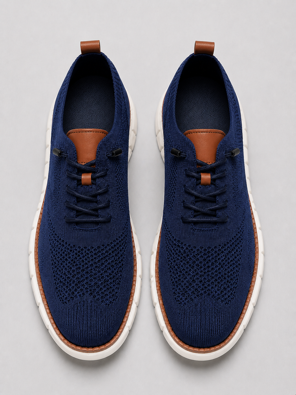 Men’s blue breathable casual sneakers comfortable walking shoes for summer outfits