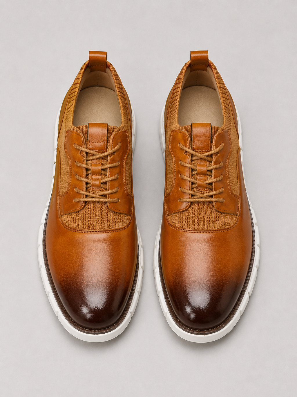 Men’s brown casual business shoes comfortable formal style for work and daily outfits