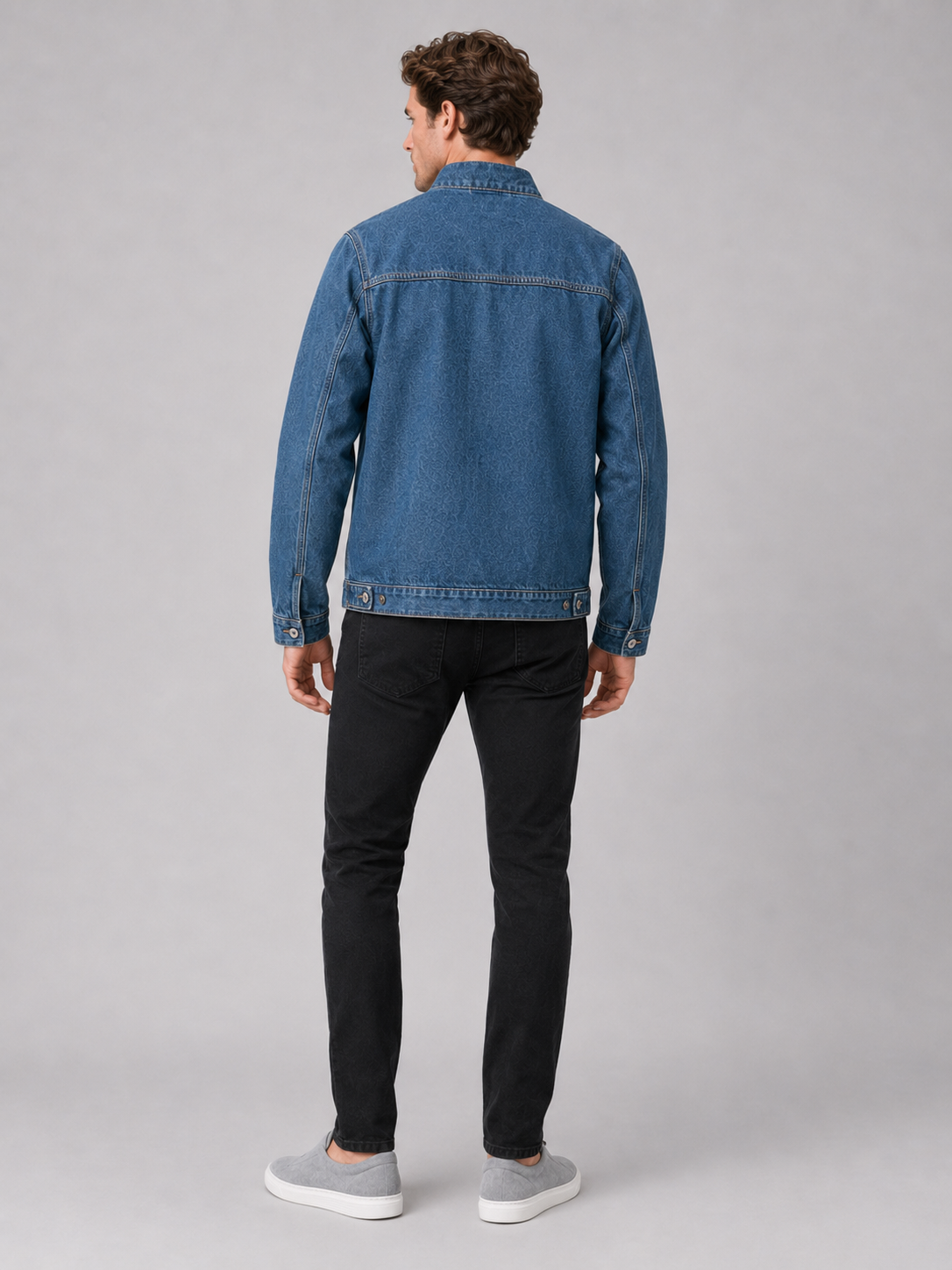 Men’s denim workwear jacket comfortable streetwear layer for casual and outdoor outfits