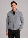 Men wearing gray corduroy workwear fall jacket cotton padded lightweight casual outdoor style