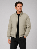 Men wearing khaki winter fall jacket fleece lined thick warm business casual office style