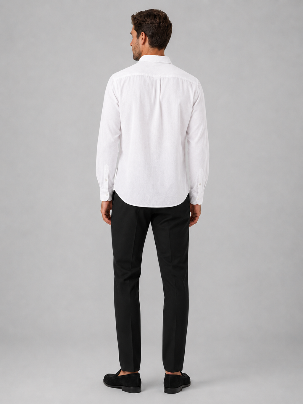 Men’s white casual shirt comfortable lightweight layer for relaxed summer outfits