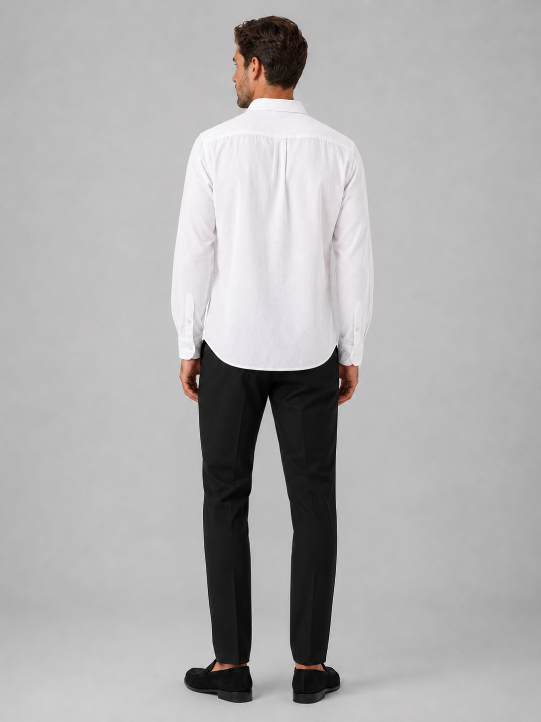 Men’s white casual shirt comfortable lightweight layer for relaxed summer outfits
