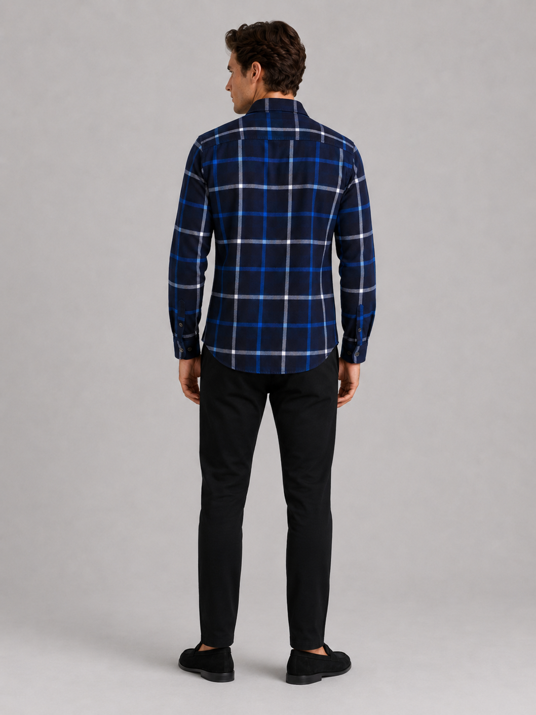 Men’s Flannel Shirt Fleece Lined Plaid Long Sleeve Thick Fall Winter Button-Up for Casual and Outdoor Wear