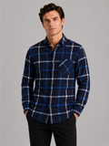 Men’s Flannel Shirt Fleece Lined Plaid Long Sleeve Thick Fall Winter Button-Up for Casual and Outdoor Wear